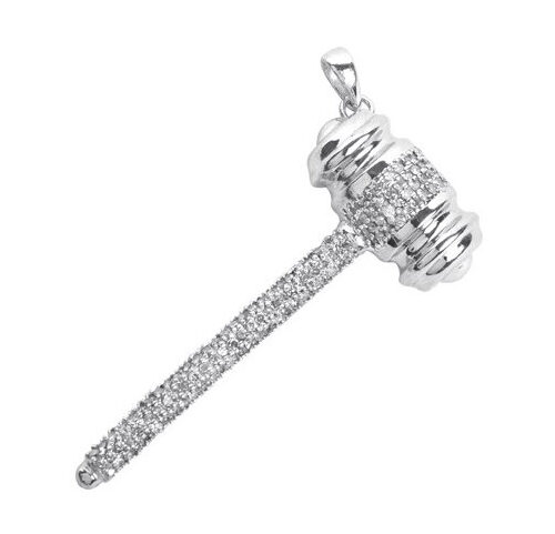 Gavel Diamond Pendant