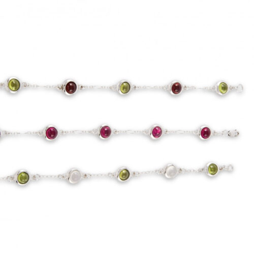 Sticks and Stones bracelet with 5 gemstones