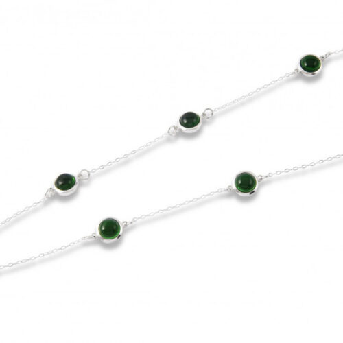 Sticks 7 gemstone microlink Necklace