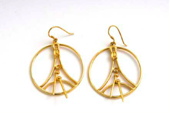 Classic Bass Gold Hoop Earrings