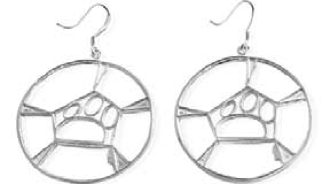 Classic Guitar / Cello Hoop Earrings